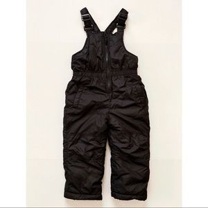 Toddler 3T Black Puffer Overall Snow Ski Suit